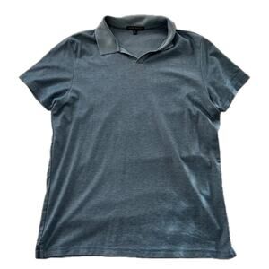 Robert Barakett Johnny Open Collar Polo - Blue - Medium